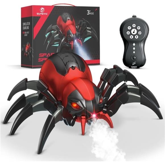 Remote Control Spider Kids Toys - RC Spider, Music Effect, LED Light, Toys - Picture 1 of 6